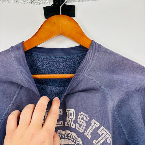 Vintage 1960’s Champion Sweatshirt Flock Print Sz Medium University Of Minnesota - Picture 6 of 8